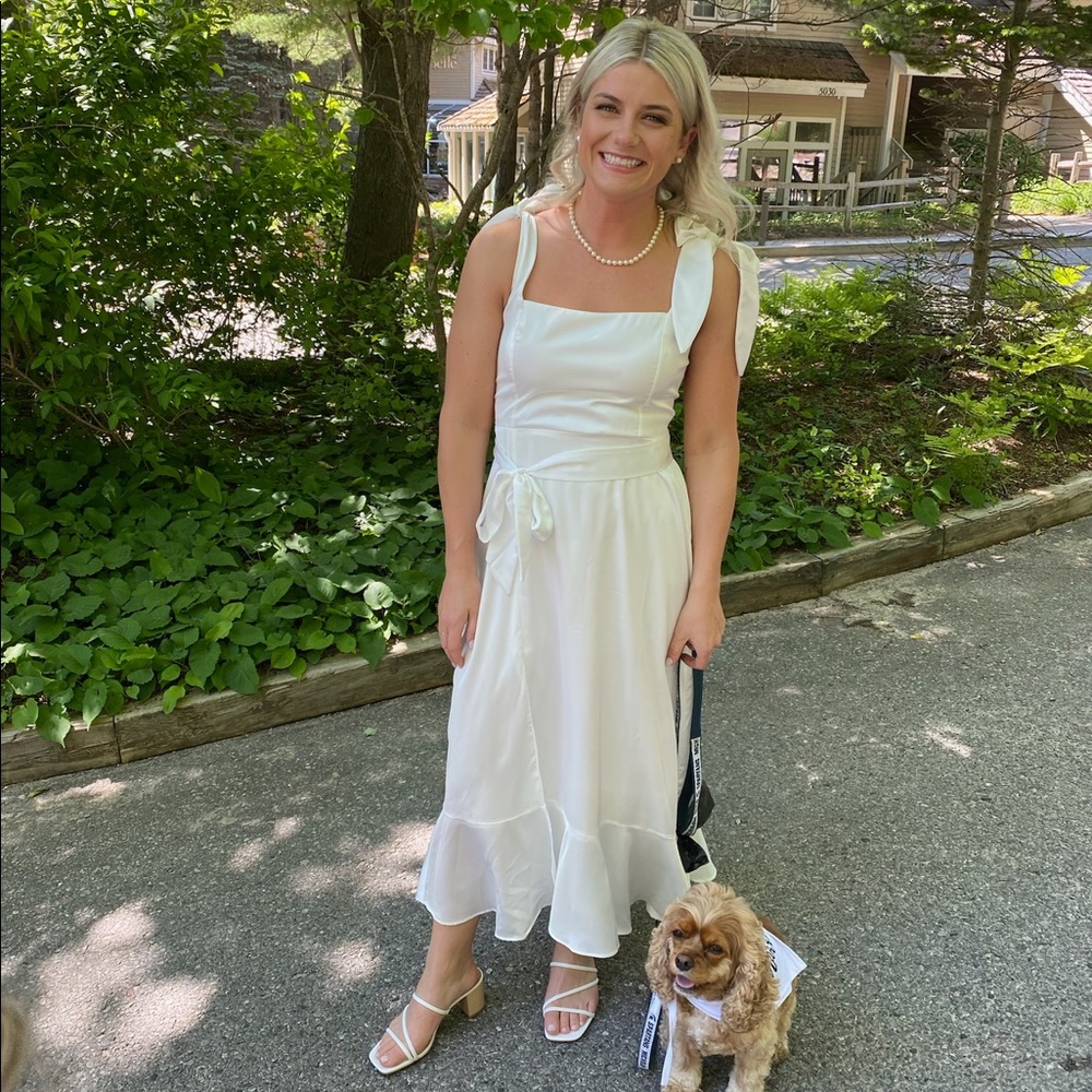 Show Me Your Mumu Garden Midi Dress - Ivory